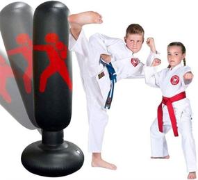 img 4 attached to HomeYoo Punching Training Inflatable Freestanding