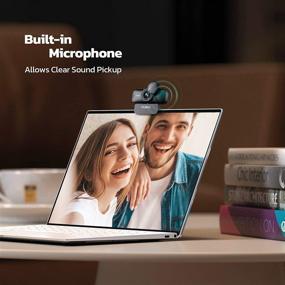img 2 attached to 🎥 High-Quality 1080P HD Webcam with Mic and Privacy Cover for PC/Laptop, Perfect for Video Calls, Online Classes, Conferences - Works with Skype, Zoom, Facetime