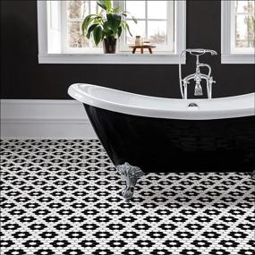 img 2 attached to 🏢 Transform Your Floors with FloorPops FP3931 Biscotto Black Tiles