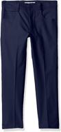👖 stylish slim stretch cotton chino pants for boys by isaac mizrahi logo