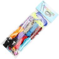 🌈 10pcs parachute cord diy weaving craft tool kit by goodies' bay - rainbow color bracelet kit with colorful buckles, multifunctional buckles, and key rings логотип