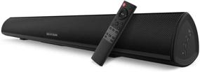 img 4 attached to 🔊 Enhance Your TV Audio with the BESTISAN Soundbar - Wired and Wireless Bluetooth 5.0 Speaker (28 Inches, Optical Cable Included, DSP, Bass Adjustable, Wall Mountable)