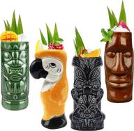 tiki mugs cocktail set: enhancing food service equipment & supplies with professional touch logo