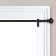 🔧 maytex twist and shout adjustable tension curtain rod: easy to install, 28-48 inches, oil rubbed bronze logo