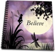 3drose db_35696_3 believe dragonflies notepad logo