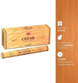 img 1 attached to 🌲 Hem Cedar Incense Sticks - 6 Packs - 120 Count - 301g