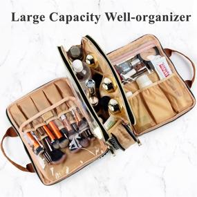 img 2 attached to 💦 Water-Resistant Cosmetic Organizer for Toiletries and Accessories