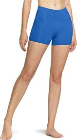 img 4 attached to 🩳 High Waisted Bike Shorts for Women: TSLA 1 or 2 Pack with Pocket, Perfect for Workout, Running, Yoga and More