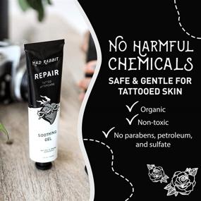 img 1 attached to 🐰 Mad Rabbit Repair - Tattoo Aftercare Gel and Moisturizer for New Tattoos - Soothing Care with Natural & Organic Ingredients - Prevents Skin Irritation & Damage