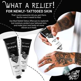 img 3 attached to 🐰 Mad Rabbit Repair - Tattoo Aftercare Gel and Moisturizer for New Tattoos - Soothing Care with Natural & Organic Ingredients - Prevents Skin Irritation & Damage