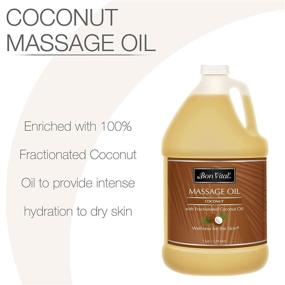 img 3 attached to 🥥 Therapeutic Bon Vital' Coconut Massage Oil - 100% Pure Fractionated Coconut Oil for Dry Skin Repair, Professional Massage Therapists' Choice for Relaxation - 1 Gallon Bottle