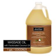 🥥 therapeutic bon vital' coconut massage oil - 100% pure fractionated coconut oil for dry skin repair, professional massage therapists' choice for relaxation - 1 gallon bottle logo