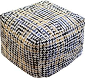 img 4 attached to Unstuffed Cover Soft Ottoman Bedroom 16 5X16 5X12 9Inch Home Decor