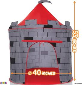 img 2 attached to 🏰 Knight Castle Kids Play Tent