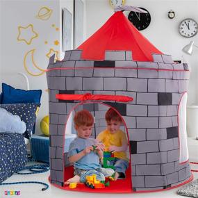 img 3 attached to 🏰 Knight Castle Kids Play Tent