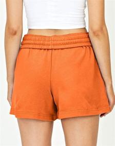 img 1 attached to 🩳 Ezymall Women's Comfy Sweat Shorts: Workout, Casual and Running Cotton Shorts for Summer - with Pockets