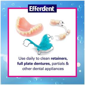 img 2 attached to 🦷 "Таблетки для очистки искусственных зубов Efferdent, 252 штуки, полная чистота, мультицветные таблетки