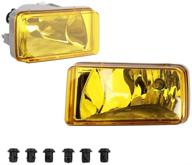 irontek amber lens bumper fog lights assembly: perfect fit for 2007-2014 chevy silverado, 2007-2008 cadillac escalade & 2007-2014 gmc sierra - 1 set driving fog lamps logo