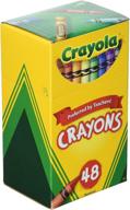 🖍️ карандаши crayola upc 52-0048, разноцветные 48 штук, пачка из 3: яркие и прочные материалы для творческих проектов. логотип