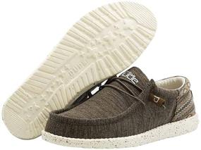 img 1 attached to Wally Brown Aztec Men's Loafers & Slip-Ons – Hey Dude Shoes