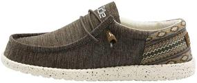 img 4 attached to Wally Brown Aztec Men's Loafers & Slip-Ons – Hey Dude Shoes