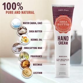 img 1 attached to 👐 SCA Organic Moisturizing Hand Cream: Shea Butter, Anti-Aging, Non-Greasy Formula for Dry Cracked Hands & Sensitive Skin (3.4 oz/100ml)