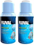 🐠 enhance your aquarium's water quality with fluval quick clear - 8-ounce water treatment solution logo