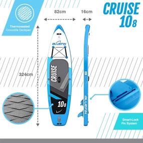 img 3 attached to 🏄 Bluefin SUP Stand Up Inflatable Paddle Board with Kayak Conversion Kit: The Ultimate iSUP Kayak Bundle (Blue 10'8")