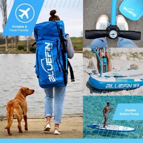 img 2 attached to 🏄 Bluefin SUP Stand Up Inflatable Paddle Board with Kayak Conversion Kit: The Ultimate iSUP Kayak Bundle (Blue 10'8")