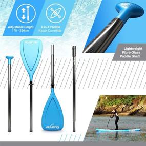 img 1 attached to 🏄 Bluefin SUP Stand Up Inflatable Paddle Board with Kayak Conversion Kit: The Ultimate iSUP Kayak Bundle (Blue 10'8")