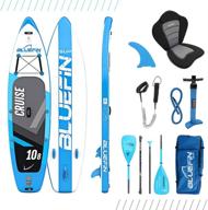 🏄 bluefin sup stand up inflatable paddle board with kayak conversion kit: the ultimate isup kayak bundle (blue 10'8") logo