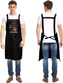 img 2 attached to 👨 Hilarious Chef Aprons for Kitchen Cooking BBQ Grill, Perfect Gifts for Men, Dad, Husband
