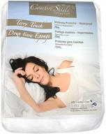 🛏️ white twin comfort shield waterproof terry mattress protector with anti-allergen properties logo