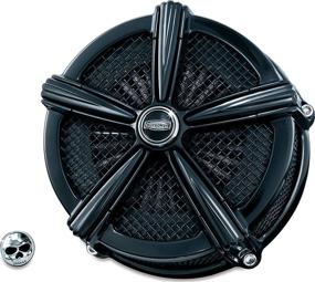 img 3 attached to 🏍️ Kuryakyn 9553 Mach 2 Air Cleaner/Filter Kit: Enhance Performance for 1999-2017 Harley-Davidson Twin Cam, Delphi EFI Motorcycles - Gloss Black