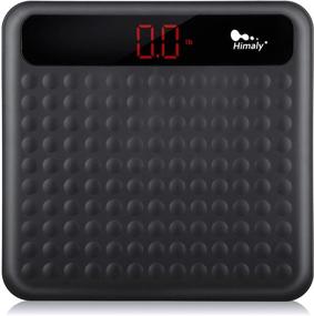img 4 attached to Himaly Digital Bathroom Scale with Step-On Technology, High Precision Measurements and Large Non Slip Platform - 400lbs/180kg Capacity