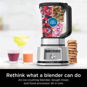 img 3 attached to Ninja Foodi SS201 Power Blender & Processor: 3-in-1 Crushing Blender, 🔥 Dough Mixer, and Food Processor with smartTORQUE Technology - 1400WP, 6 Auto-iQ Presets