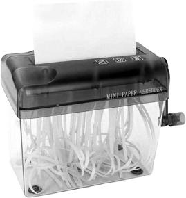 img 4 attached to Portable Shredder SENREAL Documents Stationery Grey