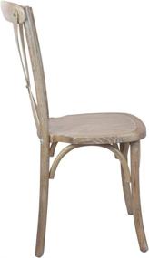 img 2 attached to Flash Furniture Cross Chairs Natural Furniture for Dining Room Furniture