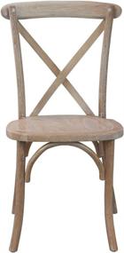 img 1 attached to Flash Furniture Cross Chairs Natural Furniture for Dining Room Furniture