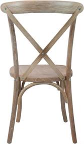 img 3 attached to Flash Furniture Cross Chairs Natural Furniture for Dining Room Furniture