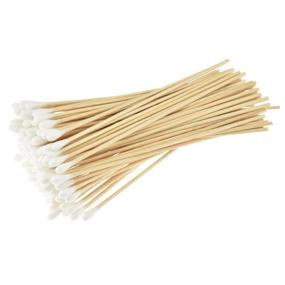 img 2 attached to 🔍 Cotton Tip 400-Piece Swabs Pack: Long Cotton Swabs with Wooden Handles for Effective Makeup Removal, Wound Care & Cleaning - Single-Tipped Cosmetic Tools