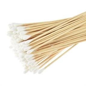 img 4 attached to 🔍 Cotton Tip 400-Piece Swabs Pack: Long Cotton Swabs with Wooden Handles for Effective Makeup Removal, Wound Care & Cleaning - Single-Tipped Cosmetic Tools