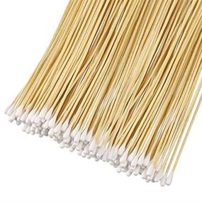 img 3 attached to 🔍 Cotton Tip 400-Piece Swabs Pack: Long Cotton Swabs with Wooden Handles for Effective Makeup Removal, Wound Care & Cleaning - Single-Tipped Cosmetic Tools