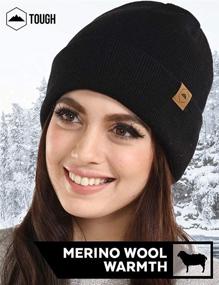 img 3 attached to Tough Headwear Merino Beanie Watch Outdoor Recreation in Climbing