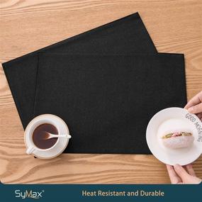 img 3 attached to Elegant Resistant Washable Placemats by SyMax