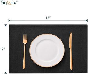 img 2 attached to Elegant Resistant Washable Placemats by SyMax