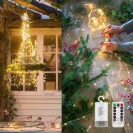 🔥 znycye 1-pack firefly bunch lights with 220 led 10 strand, 8 modes, battery operated, waterproof outdoor/indoor string lights for christmas party, holiday watering can decor (warm white) логотип