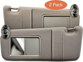 img 4 attached to 🌞 SAILEAD Sun Visor 2 Pack (Gray) for 2007-2011 Toyota Camry - Left & Right Side