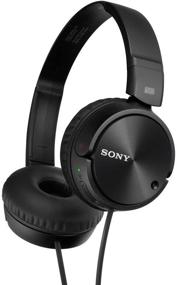 img 1 attached to 🎧 Black Sony MDRZX110NC Noise Cancelling Headphones - Enhance Your Listening Experience