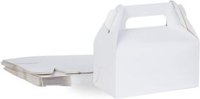 img 4 attached to 50 Pack White Paper Treat Gift Boxes - Gable Favor Boxes: Perfect for Fun Parties, Birthdays, Weddings, and More!